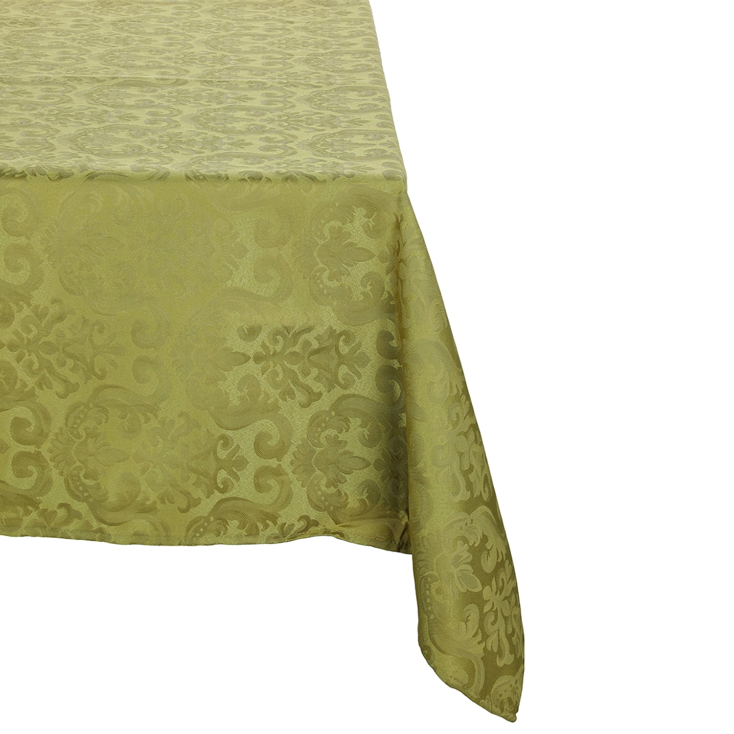 Sueño Blanco - Mantel Rectangular Flor De Lis Verde Oscuro