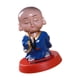 thumbnail image 2 of Adorno De Coche Con Cabeza Agitadora, Estatua Budista Para Sala De Estar, Regalo, Pasillo, Hogar, Monje, Azul, 2 of 3
