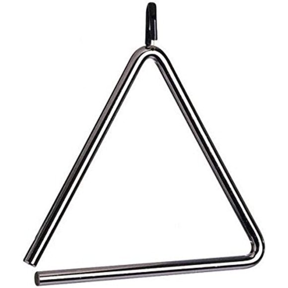 Triángulo Latin Percussion LPA122 de 8 pulgadas con maza