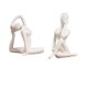 thumbnail image 1 of 2 Piezas Cerámica Yoga Figura Ornamento Estatua Escultura Zen Jardín Escritorio Decoración, 1 of 3