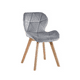 thumbnail image 1 of Silla Velvet Gris, 1 of 3