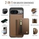 thumbnail image 2 of Para Google Pixel 10 / 10 Pro Funda de Teléfono Compatible con MagSafe 2 en 1 Billetera con Tarjetero y Bolsillo con Cierre para Efectivo, Funda de Cuero PU, Bloqueo RFID, Soporte Magnético, 2 of 8