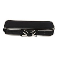 Magideal - Estuche Rígido Para Violín, Práctica Bolsa Para Instrumentos Musicales De Espuma De Madera, Caja De Almacenamiento Para Violín Para Entusiastas De Los Blanco Y Negro