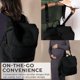 thumbnail image 4 of Mochila para pañales BUNSO Baby, neopreno minimalista, negra, 4 of 7