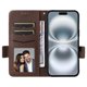 thumbnail image 5 of Funda Cartera para iPhone 16 Tapa Flip con Ranuras y Soporte Marrón, 5 of 5