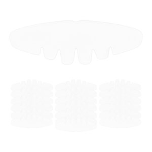 Magideal - 20 Piezas Forros De Sudor Para Gorra, Forro De Gorra De Béisbol Para Adultos, Almohadilla De Sudor Absorbente Portátil Ligera Para Gorras De Golf, 30Cmx11Cm