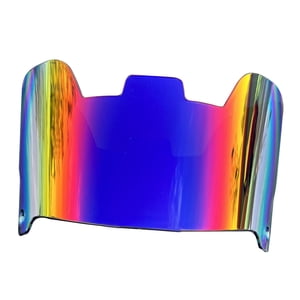 Ioensy - Visera De Fútbol, Casco Duradero, Máscara De Fútbol, Visera Para Adultos Y Jóvenes, Color Azul