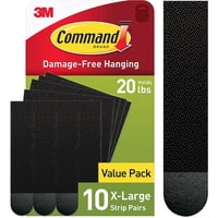 Tiras Para Colgar Cuadros Command, 9 Kg, Xl, Pesadas, 10 Pares