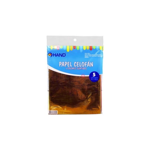 Hand - 5 Pliegos Papel Celofán 80X100Cms Colores - Ps