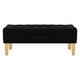 thumbnail image 1 of Banqueta Wood 2c Felpa 05 Negro, 1 of 4