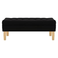 Bodevir - Banqueta Wood 2C Felpa 05 Negro