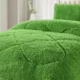 thumbnail image 2 of Plumon De Invierno Peludos Con Chiporro 2 Verde Peludo, 2 of 3
