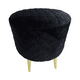 thumbnail image 3 of Puff Redondo New Negro Felpa, 3 of 3