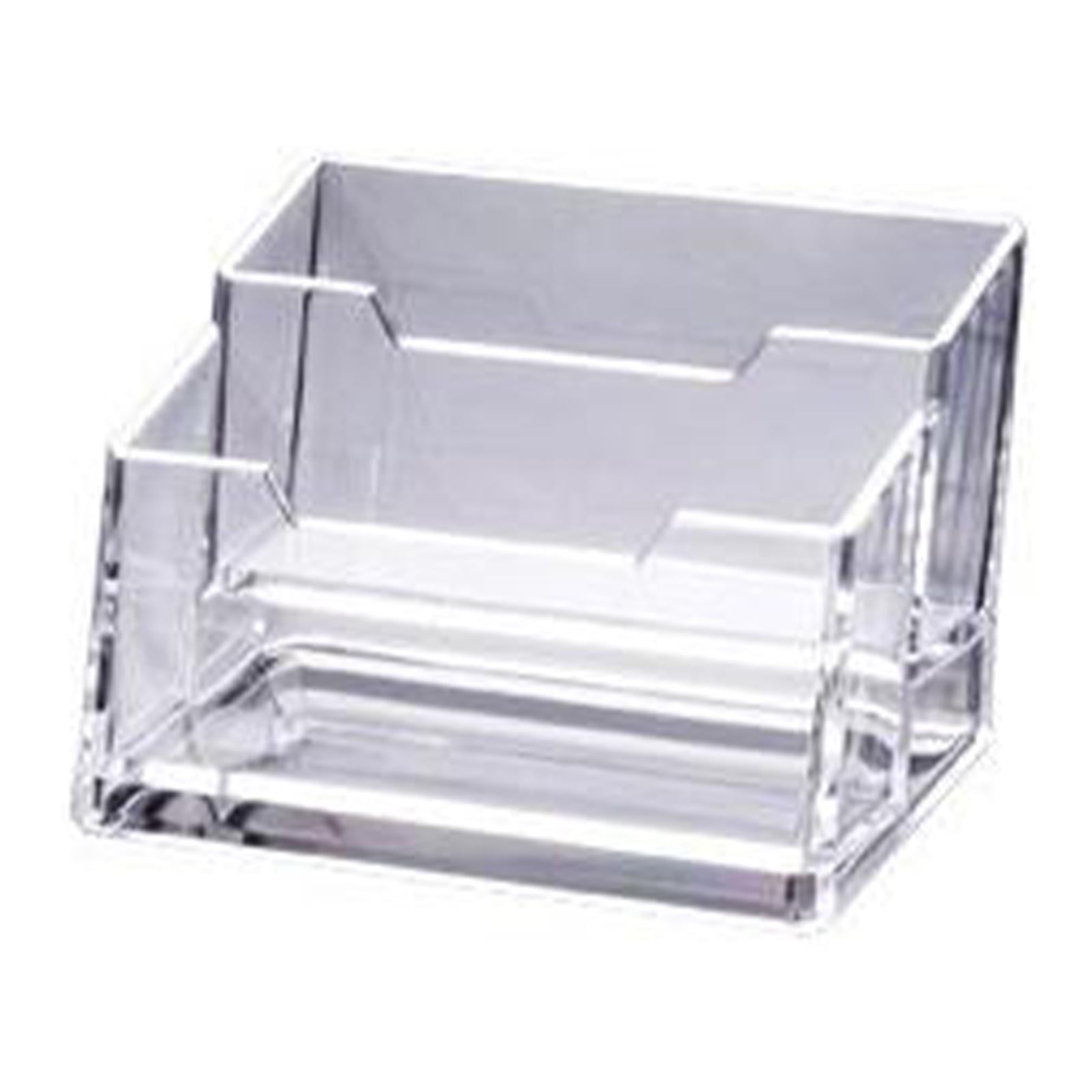 Magideal - Titulares De Tarjetas De De Escritorio, Caja De Tarjeta De Exhibición De Tarjeta De Felicitación Caja De Suministros De Oficina Escolar Para , 2 Cuadrícula