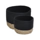 thumbnail image 1 of Set de 2 Canasto Redondos Negro y Natural, 1 of 2