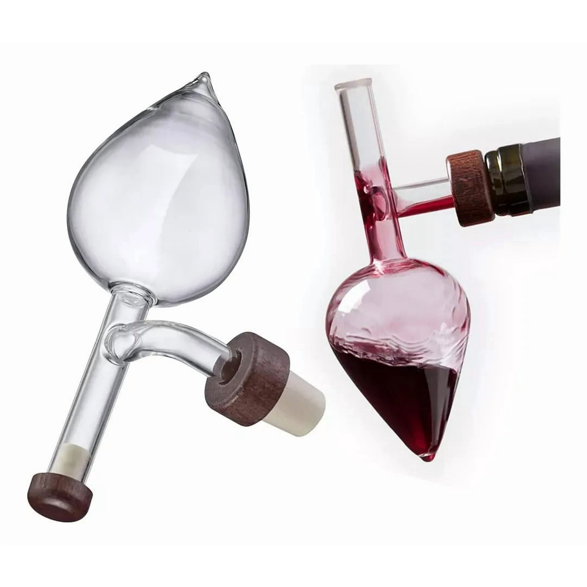 Genérica - Aireador De Vinos Oxigenador Vidrio Decantador Gota Cristal, Decantador Vino