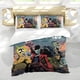 thumbnail image 5 of Comandos de Criaturas Conjunto de sábanas temático, trío de piezas, cómodo y amigable con la piel, diseño único, regalo de decoración para el hogar para familiares, amigos y fans,173cm *218cm, 5 of 6