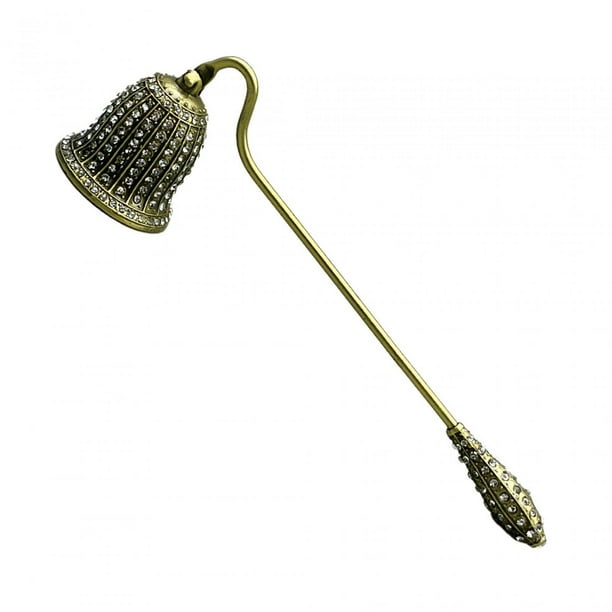 Herramienta de extinción de velas, tapón de vela de 19cm de longitud, cubierta de extinción de mecha de diamantes de imitación para accesorios para