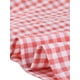 thumbnail image 5 of INSPIRE CHIC Blusas de Cuadros para Mujer de Regreso a Clases Cuello Cuadrado Mangas con Volantes Blusa de Verano Rosa XL, 5 of 6