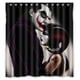 thumbnail image 1 of Cortina de ducha de baño con ganchos, diseño de Joker y Harley Quinn, tamaño 66 x 72 pulgadas, 1 of 3