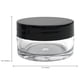 thumbnail image 2 of Frascos Beauticom, 12 unidades, 20 ml, acrílico con tapa negra, 2 of 7
