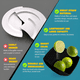 thumbnail image 3 of Kit 16 cuadrada vajilla juego cocina paja trigo plato tazas, 3 of 3