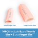 thumbnail image 2 of Protectores de silicona para dedos JKcare, paquete de 10, talla grande, 2 of 8