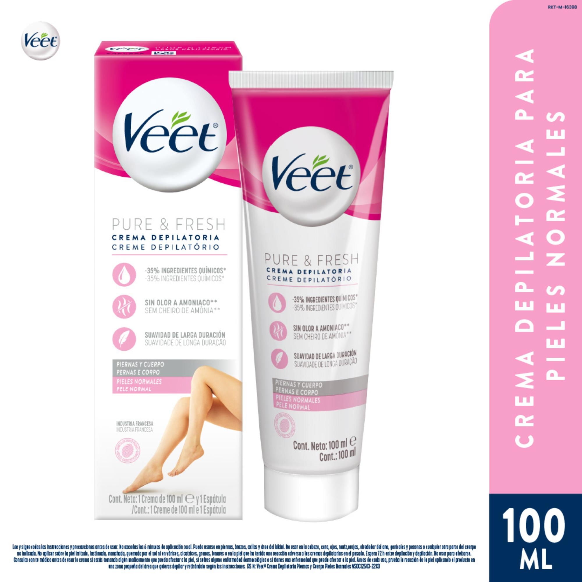 Veet - Crema Depilatoria Corporal Silk & Fresh Piel Normal