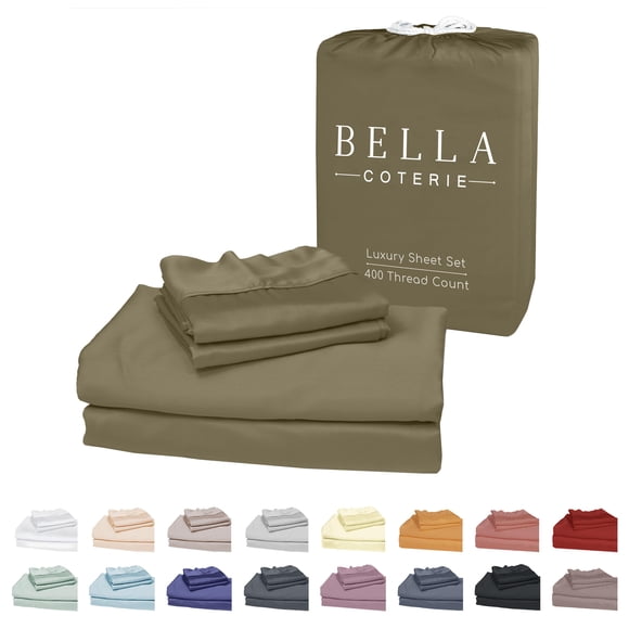 Juego de sábanas Bella Coterie Luxury de viscosa de bambú tamaño king