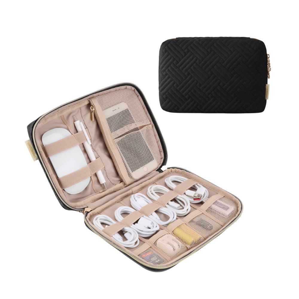 Bagsmart Organizador Electrónico Athena Para Viajes Compacto Negro