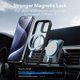 thumbnail image 5 of Funda de teléfono ESR para iPhone 15 Pro Max con MagSafe Clear Black, 5 of 9