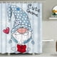 thumbnail image 1 of 1pc Santa Claus Shower Curtain - Waterproof, Machine Washable, and Decorative Bathroom Accessory with Hooks, 1 of 5