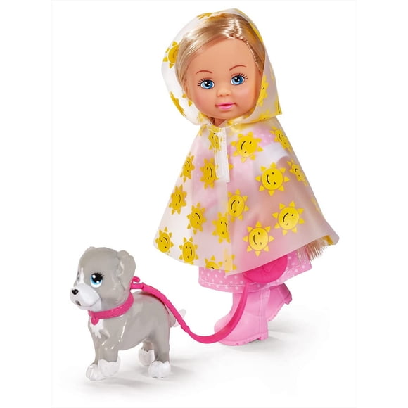 Muñeca Simba Evi Love Rainy Walk 105733592 con traje de lluvia de 12 cm