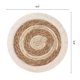 thumbnail image 5 of Juego de 4 manteles individuales de granja para decoración de mesa de comedor, mantel de mesa de cocina interior con flecos marrón de 9.8 pulgadas, 5 of 5