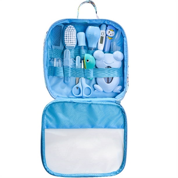Baby Healthcare And Grooming Kit, Safety Newborn Nursery Care Set, With Hair Brush Comb, Nail Clipper, Thermometer, Pacifier Clip, Nasal Aspirator For Newborn Infant Baby