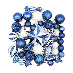 Bothyi - 40 Piezas De Adornos Colgantes Para Árbol De Navidad, Decoración Navideña Para Porche, Boda, Hogar, Azul