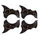 thumbnail image 3 of 2xzurdos 2xdiestros 40/41'' Guitarra Popular Golpeador Scratch Plate Negro + Dorado, 3 of 6