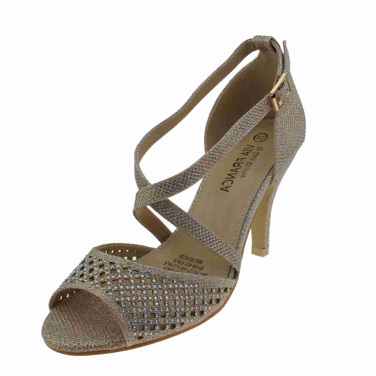 Sandalia Fiesta Dorado Vía Franca