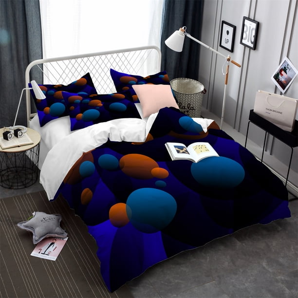 x750 Bed SheetsLuxury Black Stereo Bedding Sets Simplicity Gilding Bed Linen Women Girls Twin Size Duvet Cover Sets 3-Piece Bedding Set (1 Duvet Cover + 2 Pillow Shams) nj750