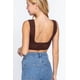 thumbnail image 5 of Top Texturizado Crop Sweater Sin Mangas Act Chocolate L, 5 of 5