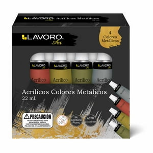 Pintura Acrilica Colores Metalicos Lavoro