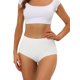 thumbnail image 1 of INSPIRE CHIC Ropa Interior de Mujer Bragas de Regreso a Clases Elásticas de Cintura Alta Sin Forro Transpirables Sin Costuras M Blanco, 1 of 4