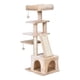 thumbnail image 1 of Rascador Torre Casita Gatos 114cm Altura Terciopelo Condo, 1 of 2