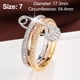 thumbnail image 4 of Anillo creativo de tres colores, anillo desmontable, personalidad femenina, microincrustaciones, anillo de pin de circonita AAA, 4 of 5