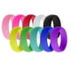thumbnail image 1 of 10 piezas de 8 mm de ancho de goma flexible de silicona anillo de dedo de la boda banda US Size9, 1 of 3