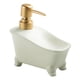 thumbnail image 1 of Dispensador de jabón, contenedor de jabón con bomba, dispensador de jabón líquido para manos, contenedor de ducha para champú y gel de baño para cocin blanco, 1 of 5
