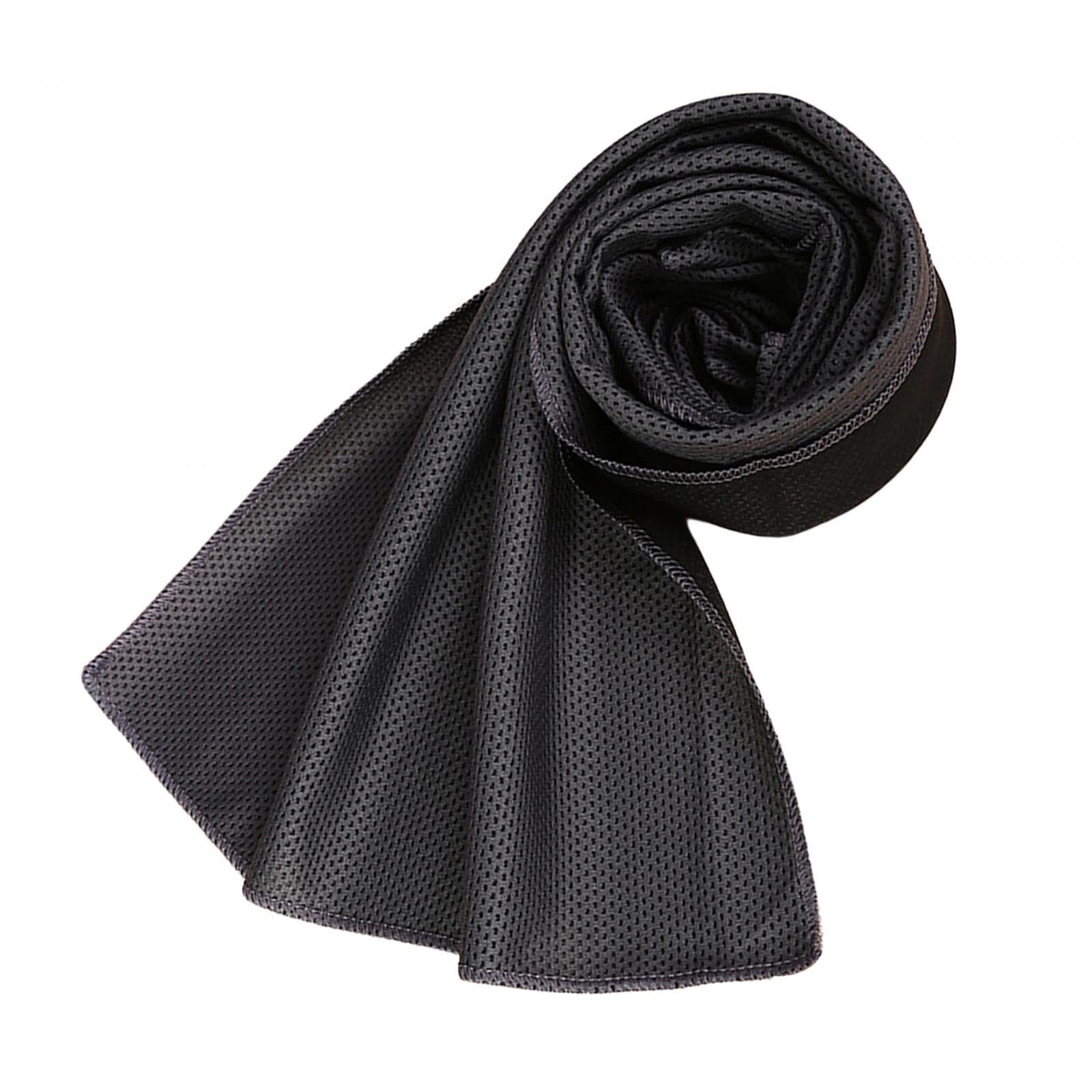 Magideal - Toalla De Enfriamiento Toalla Para El Sudor, Alivio De Enfriamiento Instantáneo De Secado Rápido, Toalla, Toalla Fría Toalla De Hielo Para Viajes Clim Gris Oscuro