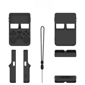 Genérico - Funda De Silicona Para Consola R36S Funda De Piel Suave Cubierta Protectora Funda Antiarañazos Protector Juego Accesorios-Negro
