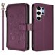 thumbnail image 2 of Funda Cartera Mariposa para [Samsung Galaxy S25 Ultra] con Soporte y Cremallera Violeta, 2 of 6