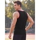 thumbnail image 3 of INSPIRE CHIC Camiseta sin mangas para hombre de entrenamiento Streetwear Muscle Gym Bodybuilding Tee sin mangas L Negro, 3 of 5